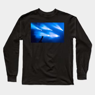 Hand showing heavy metal sign Long Sleeve T-Shirt